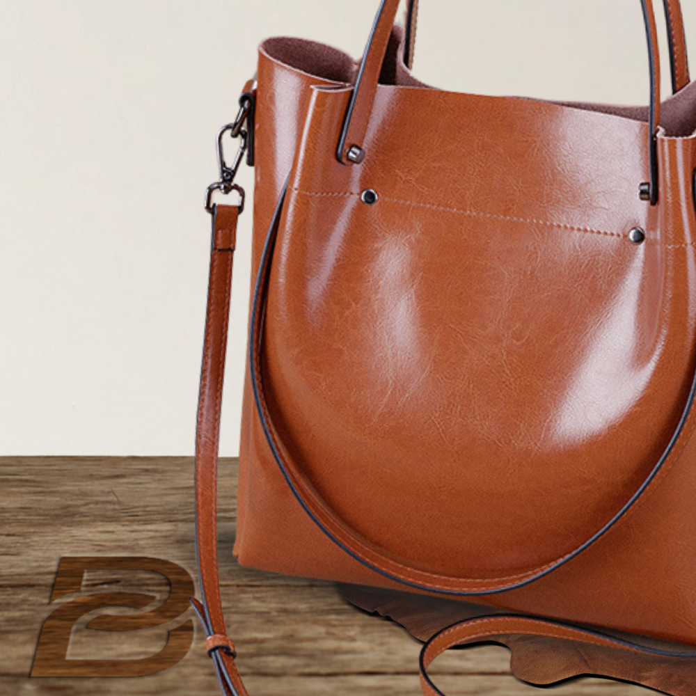 BERK | Elegant two-way bag made from genuine leather