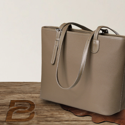 BERK | Tote bag in soft, grained leather with large capacity