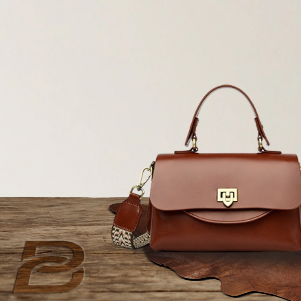 BERK | Vintage envelope leather shoulder bag