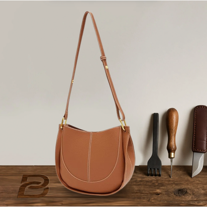 BERK | Crossbody in soft, patterned leather