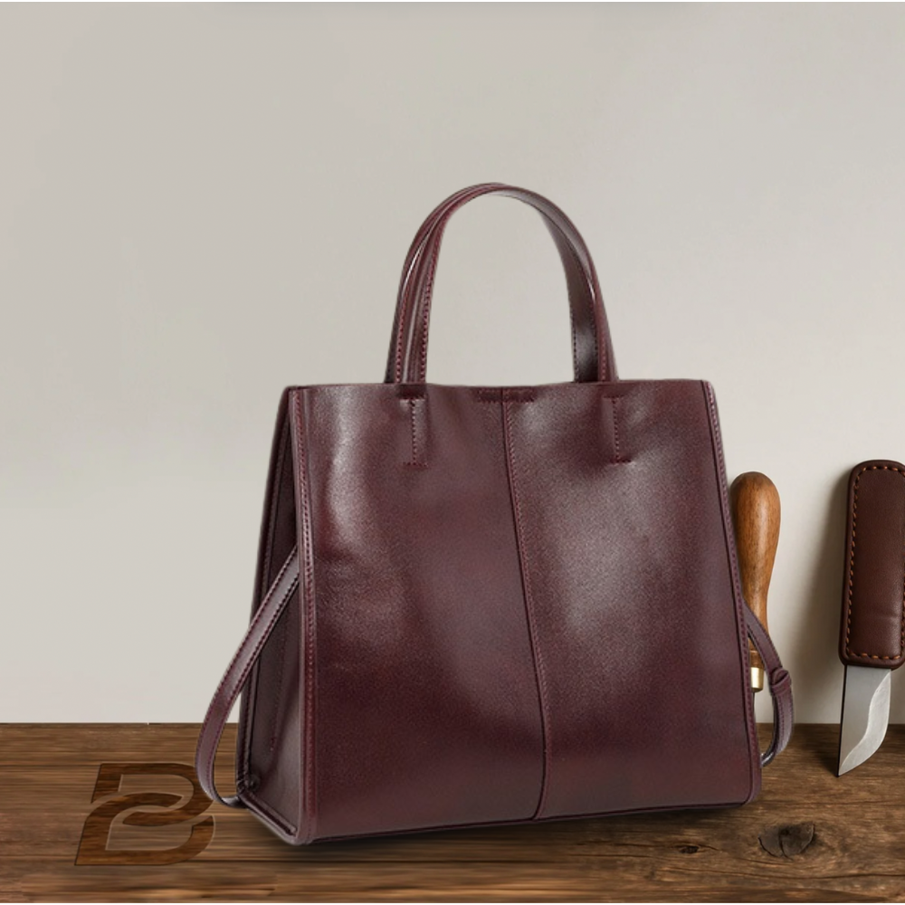 BERK | Classic leather bag with top handle