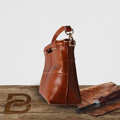 BERK | Genuine leather retro ladies messenger bag