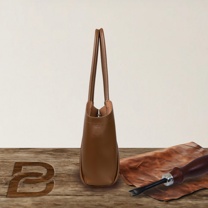 BERK | Sleek vintage Leather Tote bag