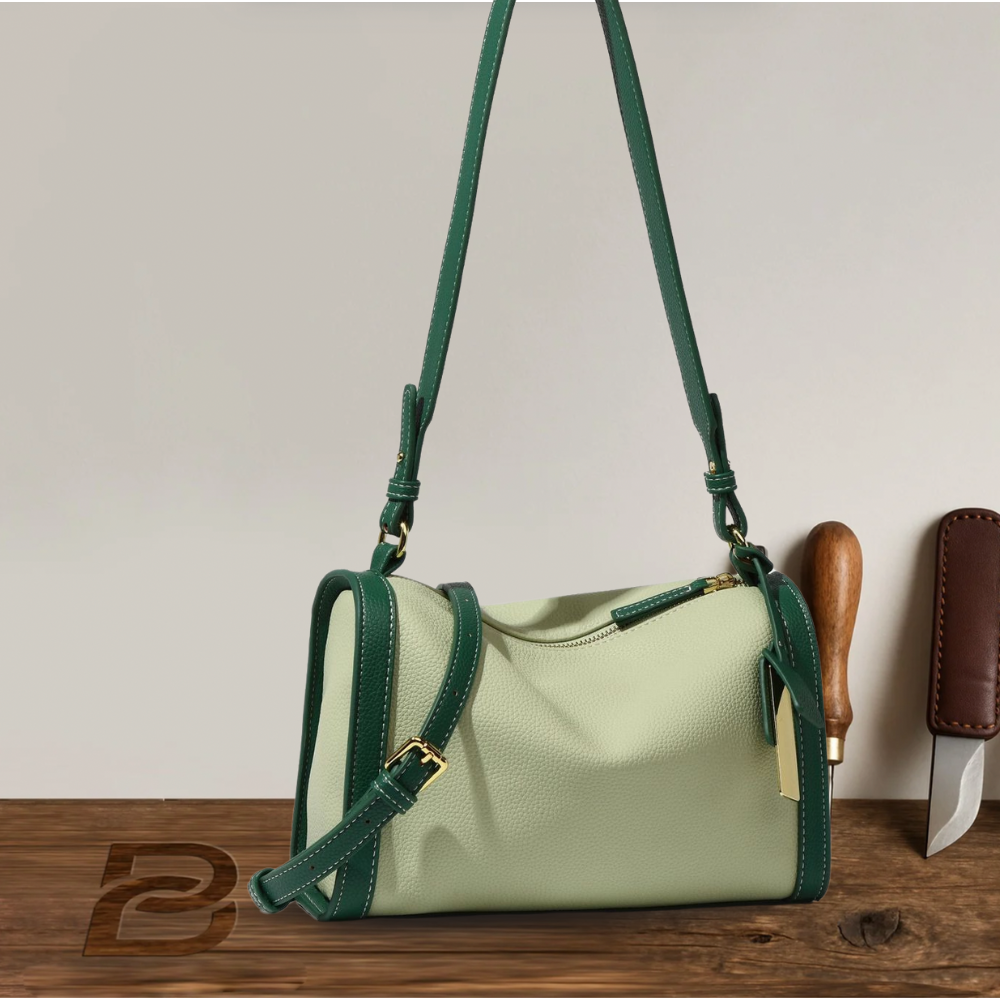 BERK | High-quality two-colour bag made from genuine leather