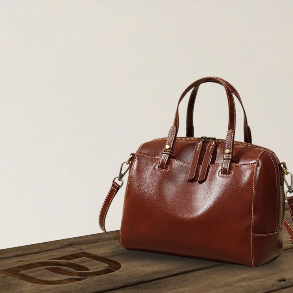 BERK | Structured Leather Satchel Handbag with Detachable Strap