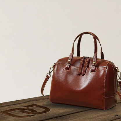 BERK | Structured Leather Satchel Handbag with Detachable Strap