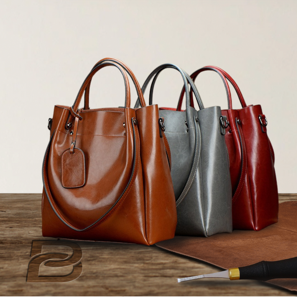 BERK | Premium Leather Large Tote Bag with Shoulder Strap