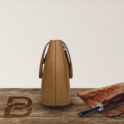 BERK | Classic and elegant leather tote bag