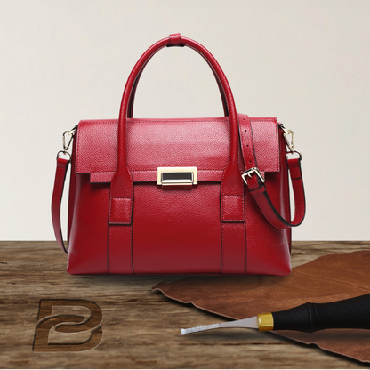 BERK | Genuine Leather Lock Buckle Bag