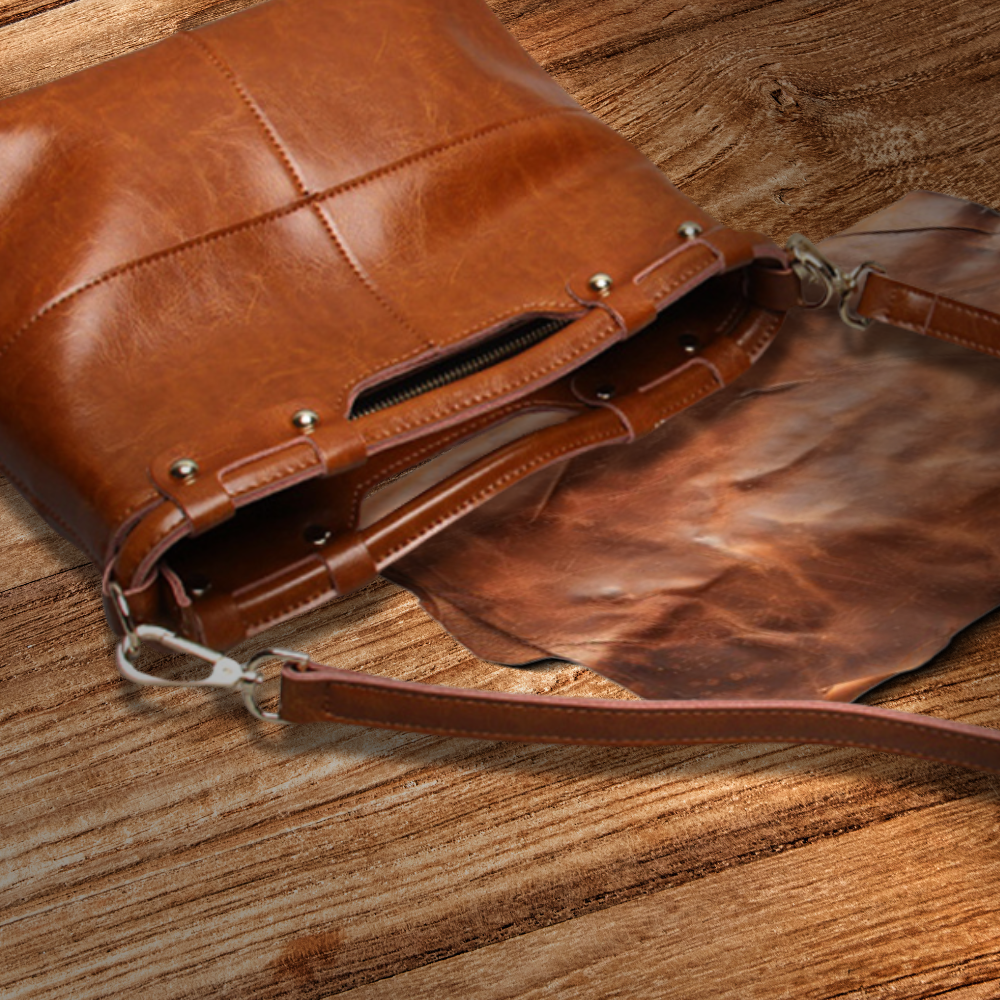 BERK | Genuine leather retro ladies messenger bag