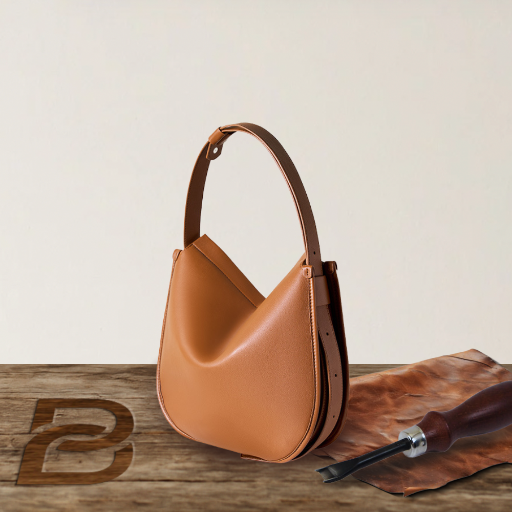 BERK | Classic Curve Leather Shoulder bag