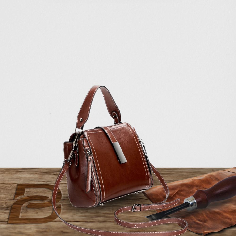 BERK | Retro handmade leather two-way bag