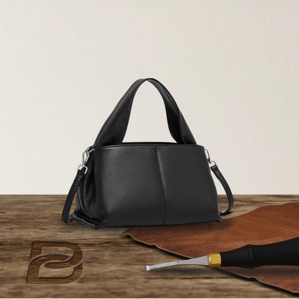 BERK | Classic ladies retro bag made from genuine leather