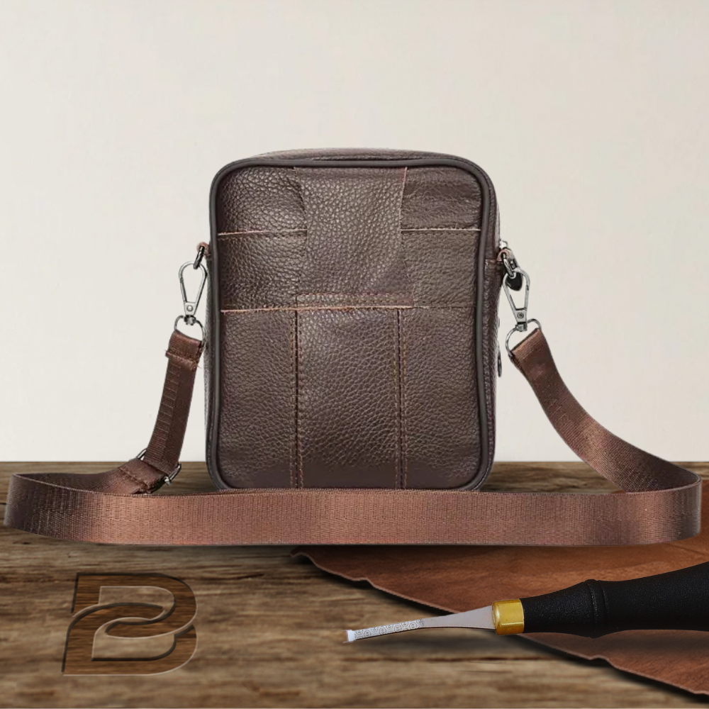 BERK | Compact leather crossbody bag