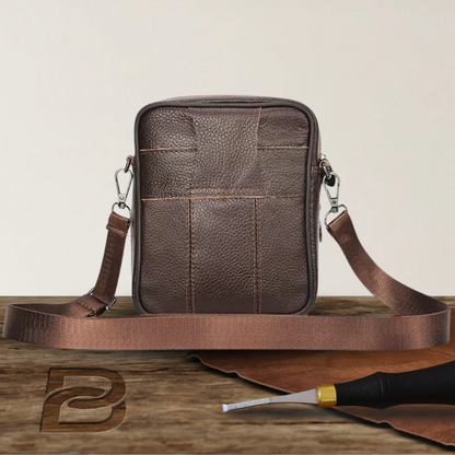 BERK | Compact leather crossbody bag