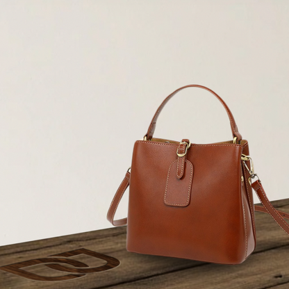 BERK | Mini leather bag with structured top handle