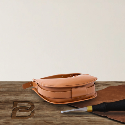 BERK | Classic Curve Leather Shoulder bag
