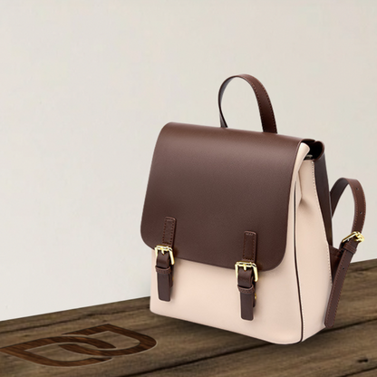 BERK | Two-toned Retro leather backpack