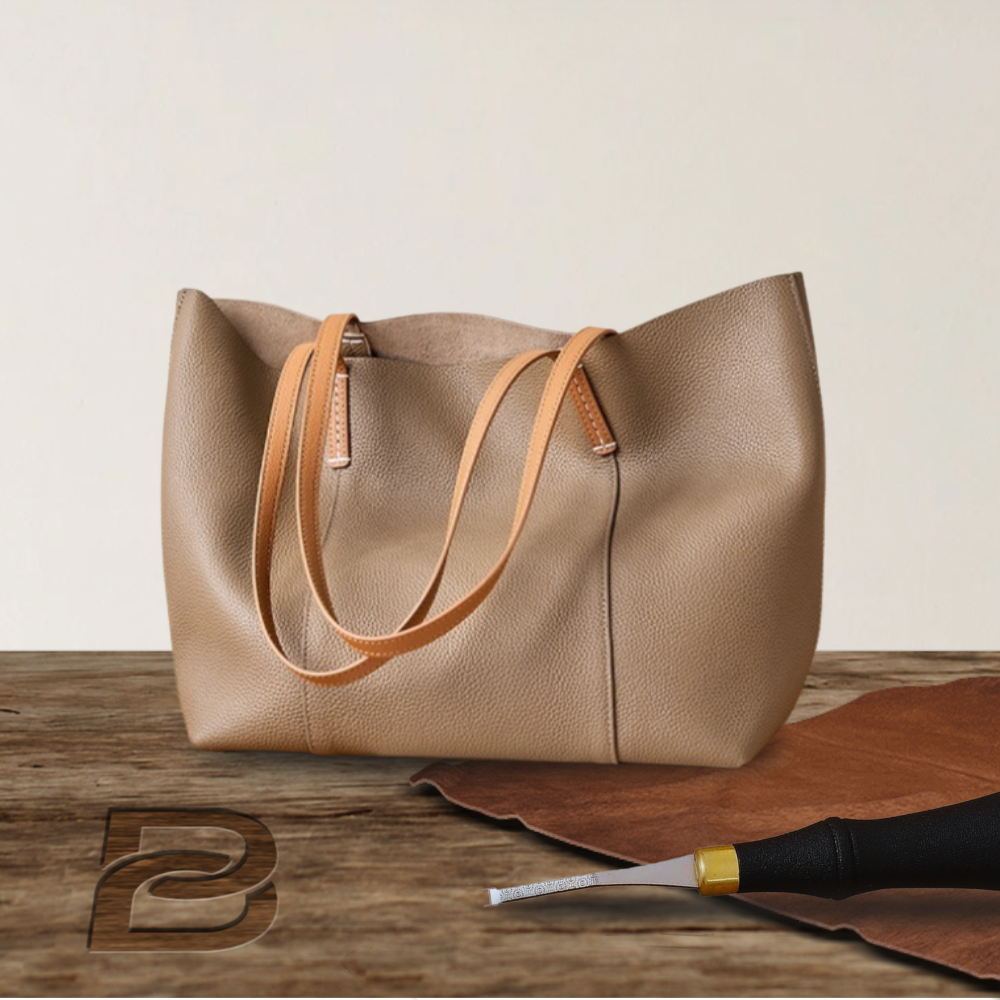 BERK | Hand-carried leather shoulder bag with large capacity