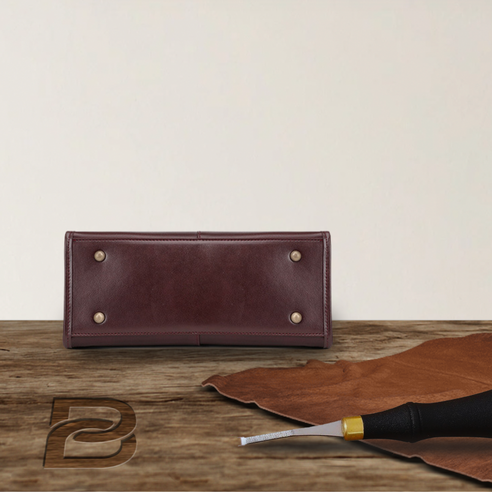 BERK | Classic leather bag with top handle