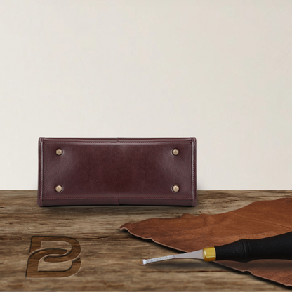 BERK | Classic leather bag with top handle