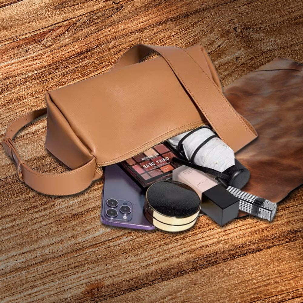 BERK | Baguette shoulder bag made from genuine leather