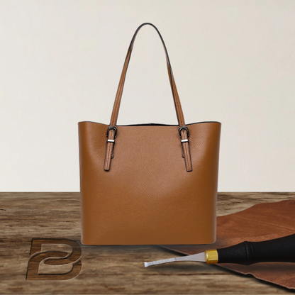 BERK | Classic and elegant leather tote bag