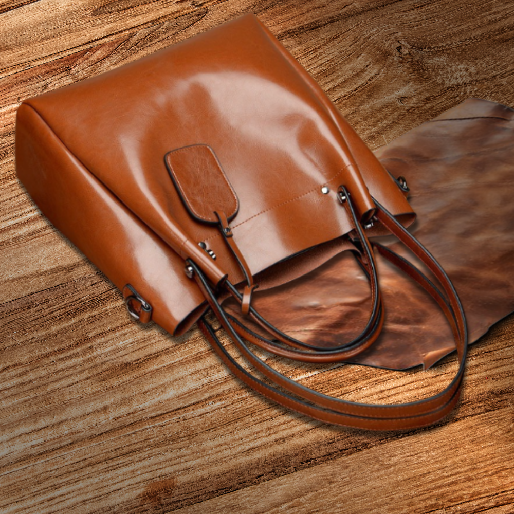 BERK | Premium Leather Large Tote Bag with Shoulder Strap