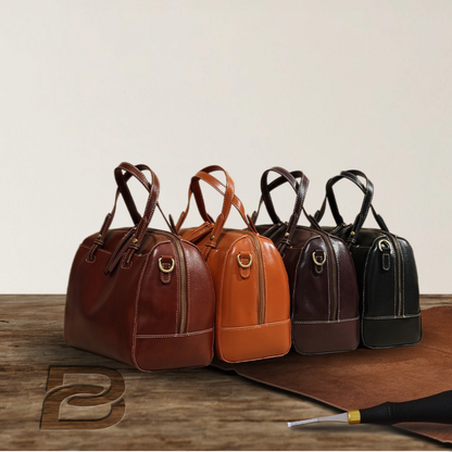 BERK | Structured Leather Satchel Handbag with Detachable Strap