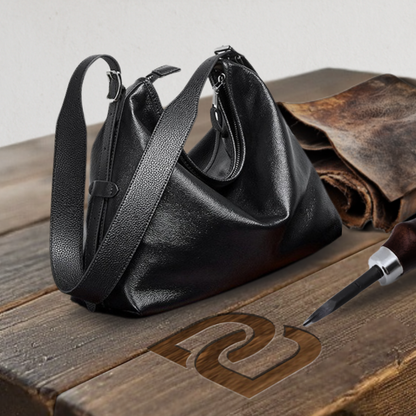 BERK | Genuine Leather Lazy Tote Shoulder Bag