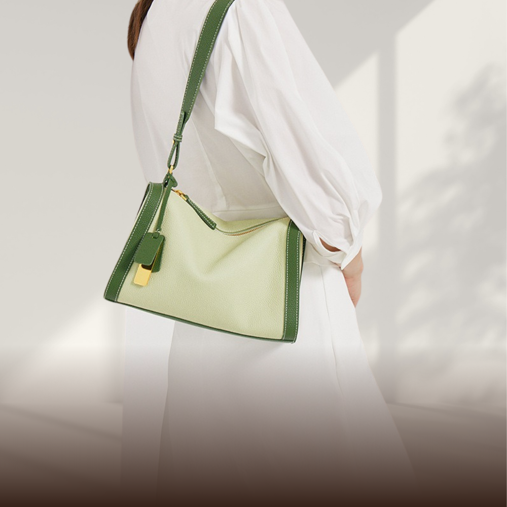 BERK | High-quality two-colour bag made from genuine leather