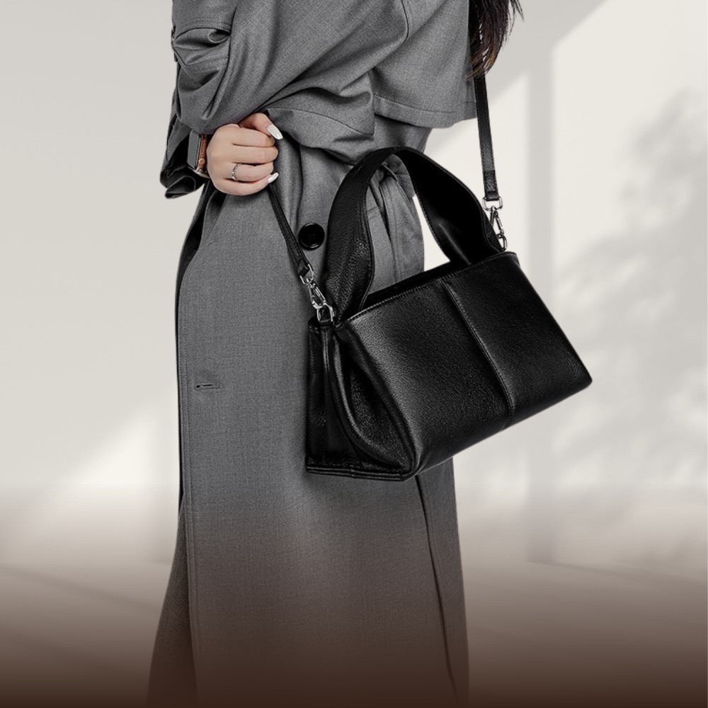 BERK | Classic ladies retro bag made from genuine leather