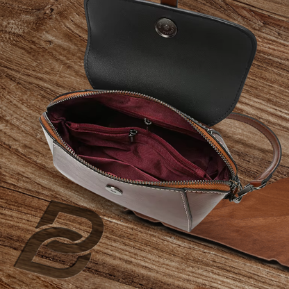 BERK | Shoulder bag made from genuine leather in vintage style
