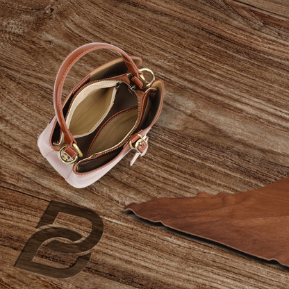 BERK | Mini leather bag with structured top handle