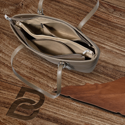 BERK | Tote bag in soft, grained leather with large capacity