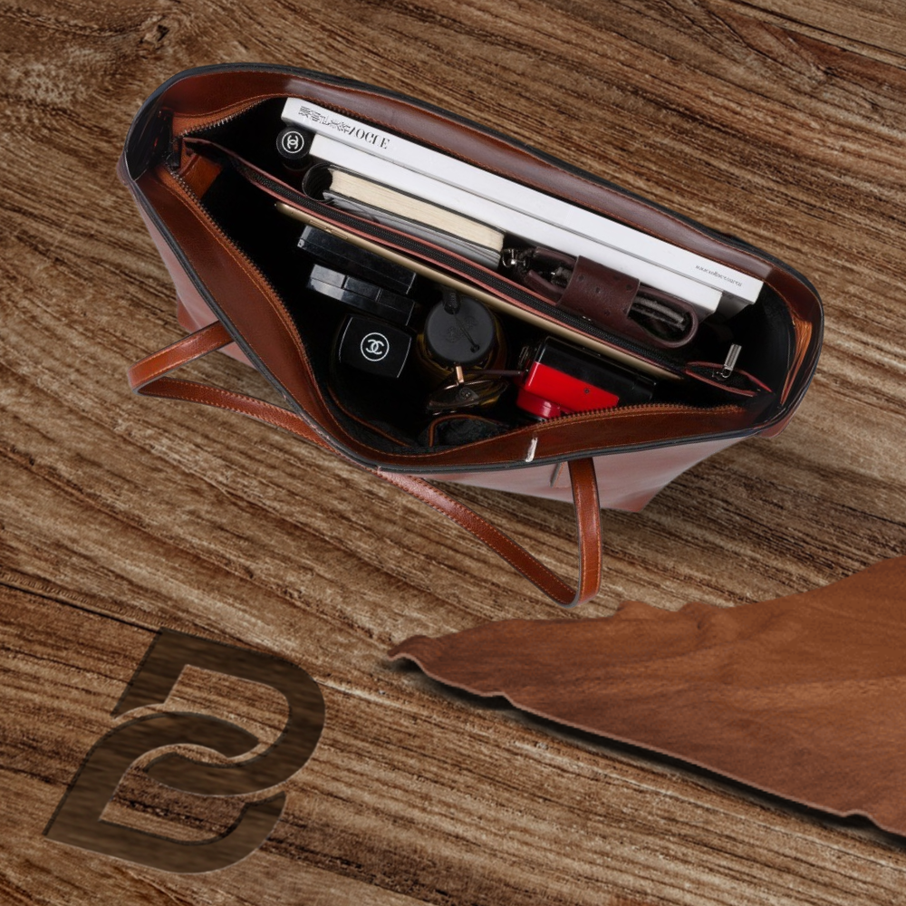 BERK | Shopper bag in classic smooth leather