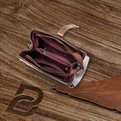 BERK | Retro handmade leather two-way bag
