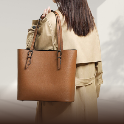 BERK | Classic and elegant leather tote bag