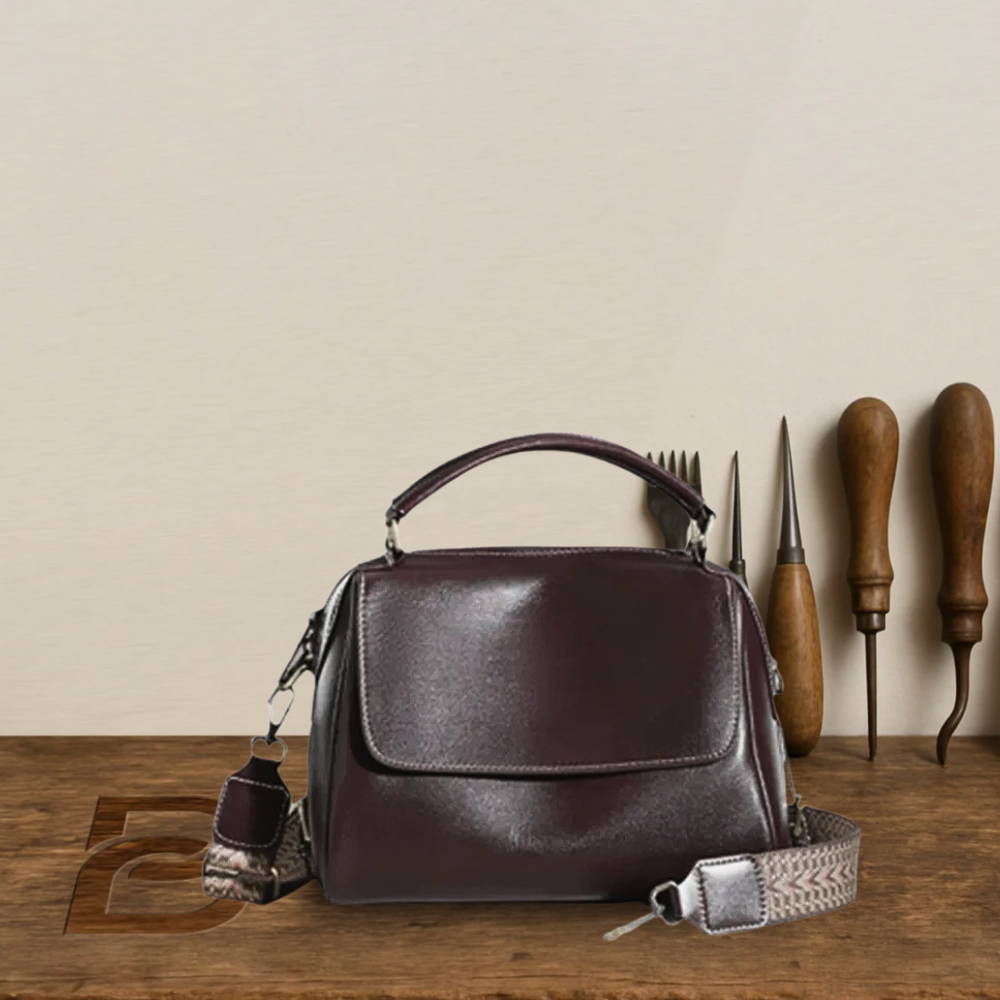 BERK | Vintage envelope leather shoulder bag