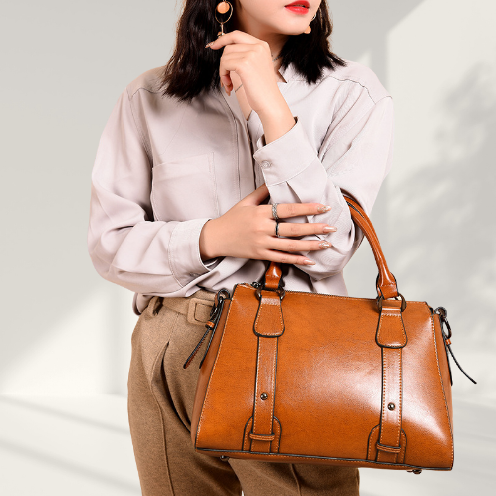 BERK | Two-way bag made from genuine leather satchel