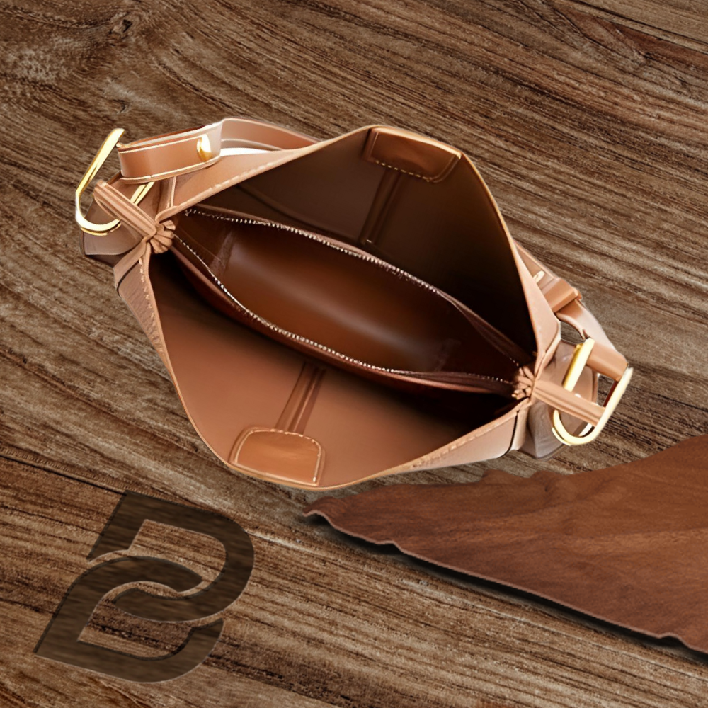 BERK | Crossbody in soft, patterned leather
