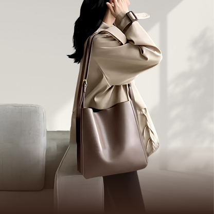 BERK | Retro tote bag made from genuine leather