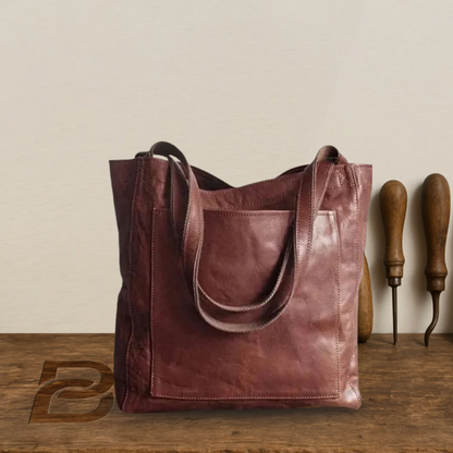 BERK | Classic Vintage Leather Tote Bag
