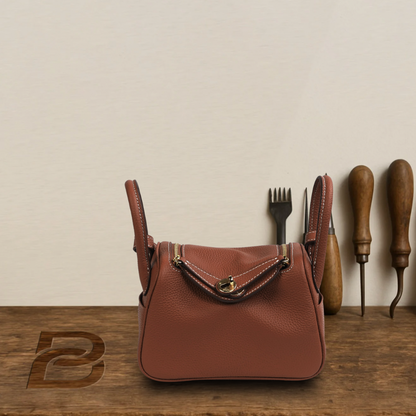 BERK | Top Handle Classic Shape Leather Bag