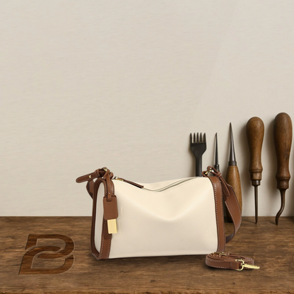 BERK | High-quality two-colour bag made from genuine leather