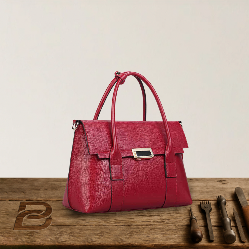 BERK | Genuine Leather Lock Buckle Bag