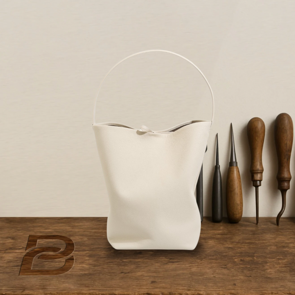 BERK | Leather bucket bag in lazy style