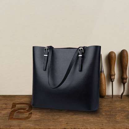 BERK | Classic and elegant leather tote bag