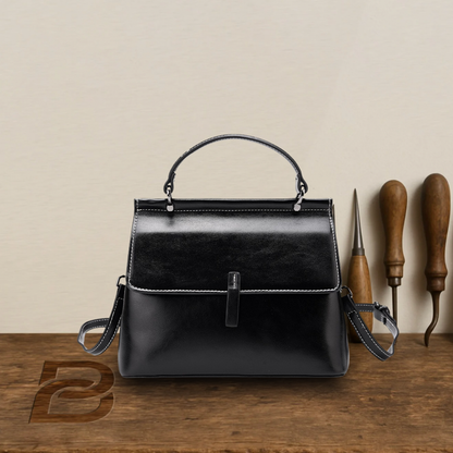 BERK | Elegant satchel made from smooth leather