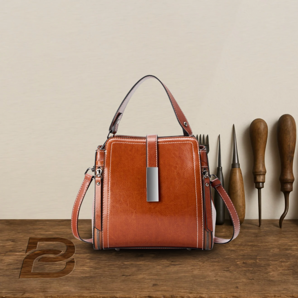 BERK | Retro handmade leather two-way bag